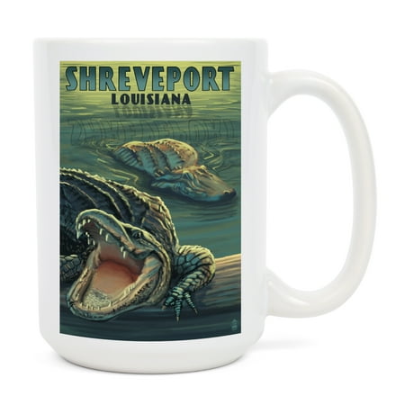 

15 fl oz Ceramic Mug Shreveport Louisiana Alligators Dishwasher & Microwave Safe