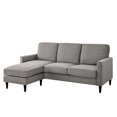 thumbnail image 4 of Dorel Living Kaci Reversible Contemporary Upholstered Sectional, Gray, 4 of 9