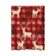 thumbnail image 2 of Cortina de ducha con estampado digital navideño, impermeable, resistente al moho, de poliéster, incluye ganchos, ideal para la decoración del baño., 2 of 6