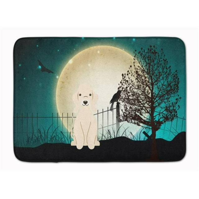 Halloween Bedlington Terrier Sandy Machine Washable Memory Foam Mat