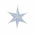 thumbnail image 2 of Peacheart Iridescent 6-Point Star Hanging Ornament, Clear Foil Folding Decorations, Rainbow Shine Party Decor for Bridal Shower Wedding Birthday Party, 2 of 6