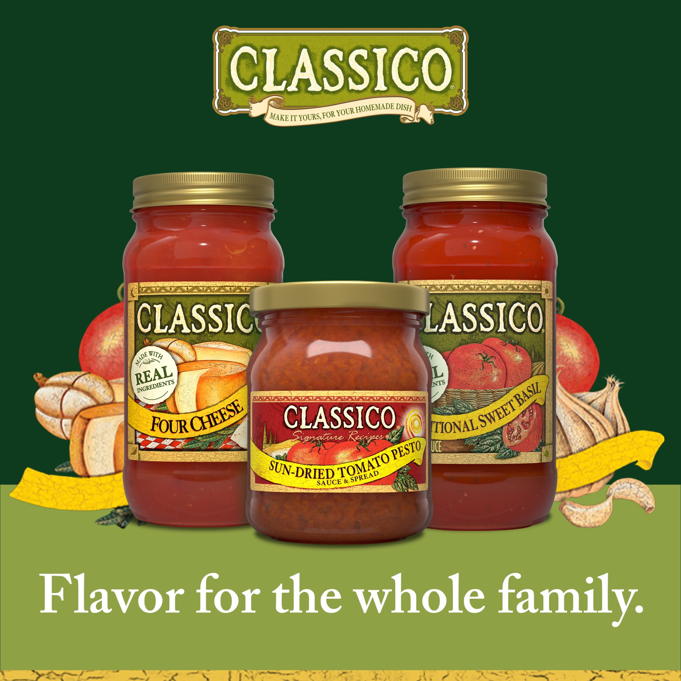 Classico Signature Recipes Sun-Dried Tomato Pesto Sauce & Spread, 8.1 oz Jar