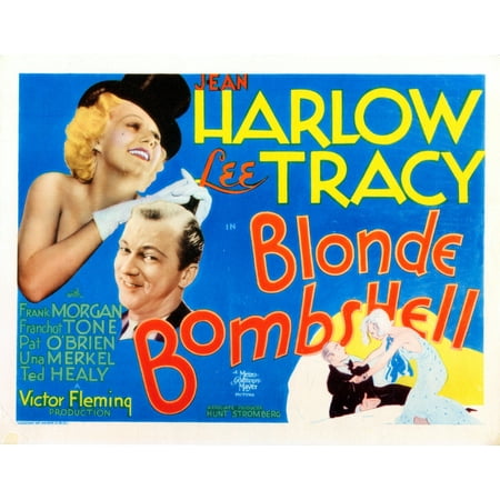 Bombshell (Aka Blonde Bombshell) Us Lobbycard From Left: Jean Harlow