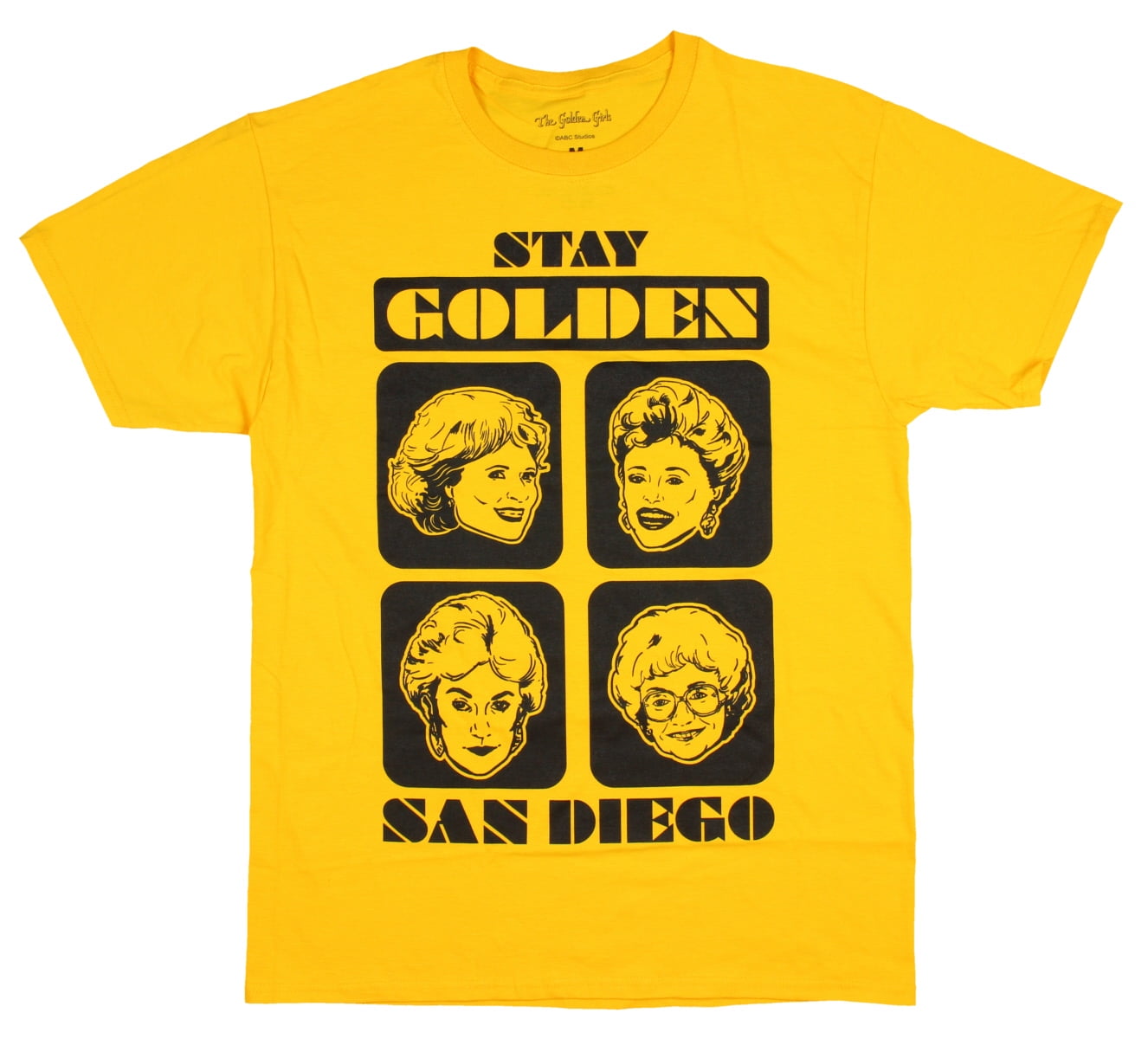 Golden Girls Stay Golden Color Character Group Photo Adult T-Shirt