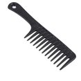 thumbnail image 3 of Peine azul de dientes anchos para peinar el cabello, plástico resistente al calor, para todo tipo de cabello, 25 x 6,4 cm., 3 of 5