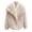 Beige, variant on lnmuld Girls Solid Faux Fur Coat Wide Lapel Long Sleeve Open Front Warm Outerwear Jacket with Pockets White,5-6 Years