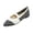 White,#042, variant on Women's Polka Dot Mary Jane Flats, Breathable Mesh Knit Pointed Toe Flat Shoes, Comfortable Soft Sole Slip-On Walking Shoes, Plus Size,36