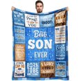 thumbnail image 1 of LHSHID Fathers Day Son Gifts Gifts for Son Son Gifts from Mom Dad Adult Son Gift Ideas Birthday Gifts for Son Gifts for Adult Grown Son Son Graduation Gifts to My Son Blanket 60"x80", 1 of 6