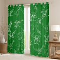 thumbnail image 2 of jejeloiu Kawaii Dinosaur Blackout Curtains Set of 2 (52x84 Each),Cartoon Dino Window Curtains,Green White Curtains and Drapes For Girls Kids,Breathable Home Decor, 2 of 6