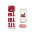 thumbnail image 3 of KISS imPRESS Color Square Press-On Toenails, Red, 24 Pieces, 3 of 8