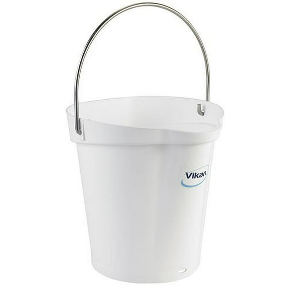 White - 3-Gallon Flat-Sided Pail
