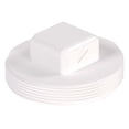 thumbnail image 2 of Enchufe de limpieza de PVC NDS, conexión MPT de 3 pulgadas, blanco, 2 of 2