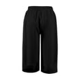 thumbnail image 6 of CPNG Girls Baggy Casual Sweatpants Solid Color Sweat Pants Elastic High Waist Comfortable Cool and Breathable Drawstring Joggers(Black,8-9 Years), 6 of 6