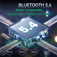 thumbnail image 3 of Receptor y transmisor de audio Bluetooth 5.4 compatible con USB, disco U/tarjeta TF, AUX, estéreo, HIFI, adaptador inalámbrico de música sin pérdida., 3 of 6
