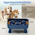 thumbnail image 5 of UPSKY Slow Feeder Dog Bowls,2 in 1 Dog Puzzle Slow Feeder for Large Breed, Maze Elevated Dog Food Bowl Anti-Choking Interactive Dog Feeding Bowls Slow Down Eating for Boredom & Anxiety Blue, 5 of 7