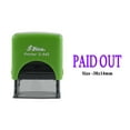 thumbnail image 1 of eloria-décor Paid Out Violet Ink Self Inking Rubber Stamp Office & Commercial Use Office Stationary, DESIGN06, 1 of 2