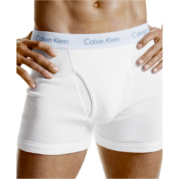 Calvin Klein Calzoncillos tipo boxer flexibles para hombre color blanco mediano Calvin Klein boxeadores Walmart en linea