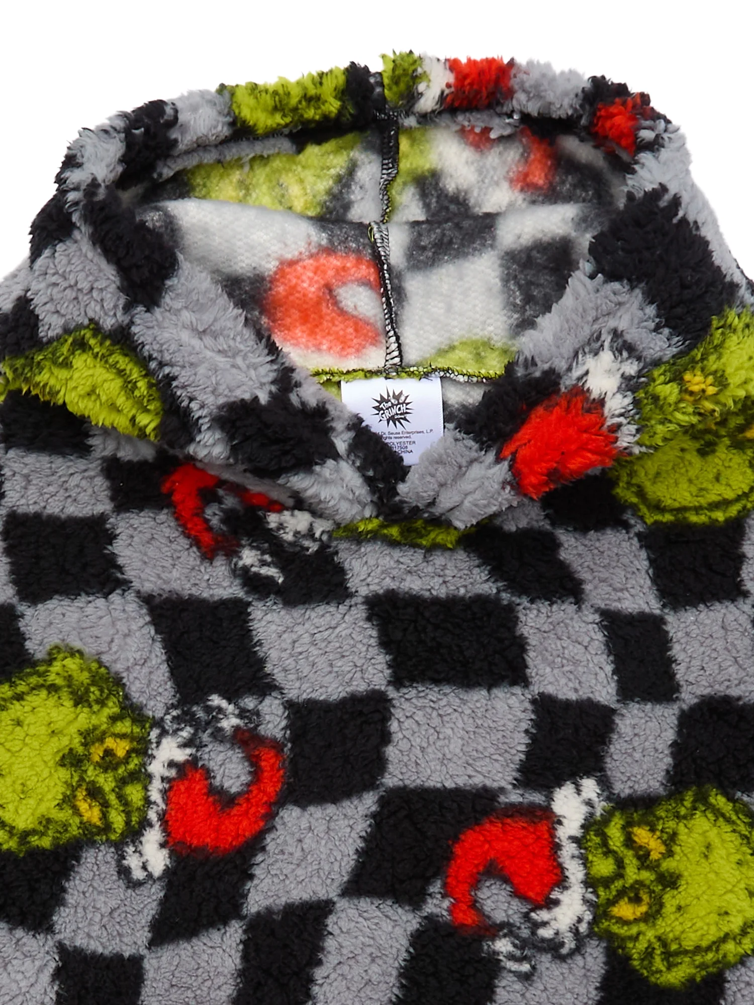 The Grinch Boys’ Pullover Hoodie with Long Sleeves, Sizes 4-18