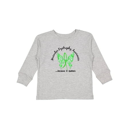 

Inktastic Muscular Dystrophy Butterfly 6.1 Boys or Girls Long Sleeve Toddler T-Shirt