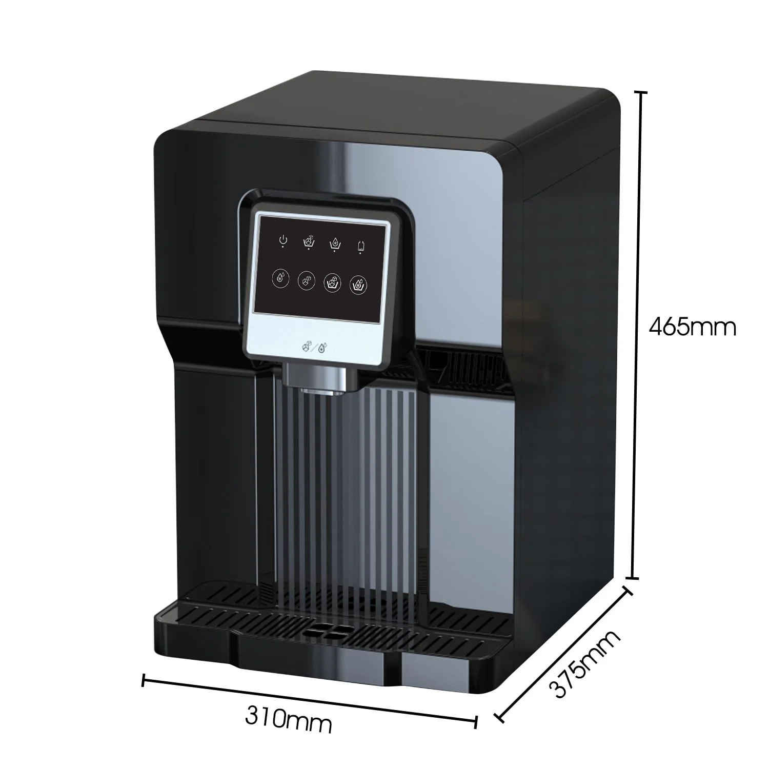 IKT Countertop Bottleless Water and Ice Dispenser with Water Line 18 lbs Daily Capacity (NO HOT Water NO Filter)