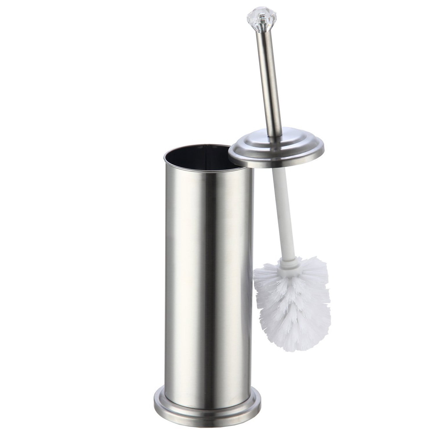 Home Basics Stainless Steel Toilet Brush Holder  with 