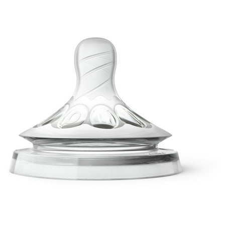 Philips Avent Natural Baby Bottle First Flow Nipple, 2pk, SCF657/23