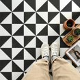 thumbnail image 2 of 10Pcs Triangle Geometric Self-Adhesive Floor Tiles,12x12 In Cover 10 Sq.Ft,Self-Adhesive DIY Vinyl Flooring,Removable,Waterproof & Anti-Slip,for Bathroom,Kitchen,Walls,Bedroom,Stairs,Home, 2 of 8