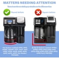 thumbnail image 3 of 12 Cup Coffee Maker Carafe Replacement Pot Compatible with Hamilton Beach Flexbrew Models: 49902 49915 49905C CM4309 49317 49467 49611 49904 49934 46230 46290 46293 Part Number: 990136800, 3 of 4