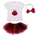 thumbnail image 1 of Disfraz de Lady Bug para niña camiseta, , diadema, semana del libro, vestido elegante Colcomx Traje de señora Bug de las muchachas, 1 of 8