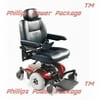 Invacare - Pronto M41 - Semi-Recline Power Wheelchair - 18" x 18" Seat - Red