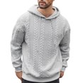thumbnail image 2 of pstuiky camisa de manga larga para hombre, Blusa informal y moderna de color liso con capucha, manga larga y bolsillos abotonados para hombre tops de invierno para hombre s, 2 of 8