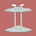 thumbnail image 2 of Bathroom Corner Glass Shelf Wall Mount Storage Holder Renovators Supply, 2 of 2