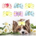 thumbnail image 5 of BIMZUC 20Pcs Dog Hair Bowknot with Elastic Band Pet Puppy Teddy Grooming Hair Accessories, Random Color, 1.38 inches, 5 of 8
