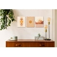 thumbnail image 6 of Boho Wall-Art For Bedroom - Mid Century Modern Decor Canvas Print - Orange Minimalist Art Wall Decor Ready To Hang 16" x 12" x 3 Pieces, 6 of 6