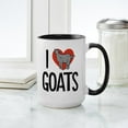 thumbnail image 4 of CafePress - I Love Goats - 15 oz Ceramic Large White Novelty Mug, 4 of 4