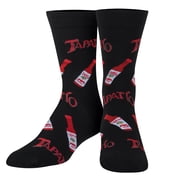 Crazy Socks, Tapatio, Funny Socks for Men Women, Fun Crew Print, Large
