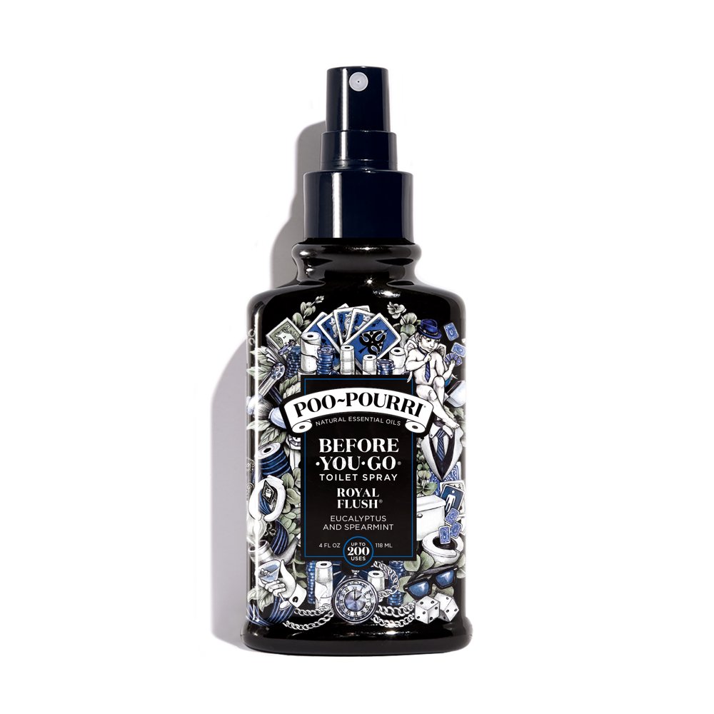 PooPourri, Royal Flush, 4oz, BeforeYouGo Toilet Spray, Eucalyptus
