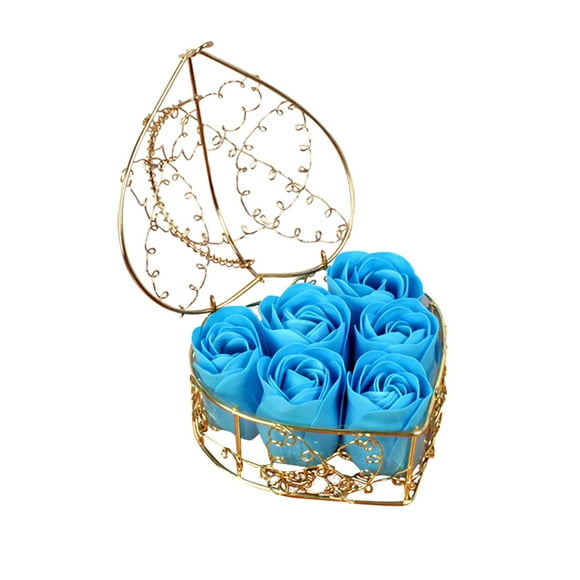 Unleash Love Story - 6 Rosas de Jabón, Hechas a Mano, Duraderas, Regalo de San Valentín - para Decoraciones Románticas