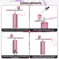 thumbnail image 4 of "Kit De Aerógrafo Multiuso Inalámbrico Compresor Recargable Rosa ", 4 of 5