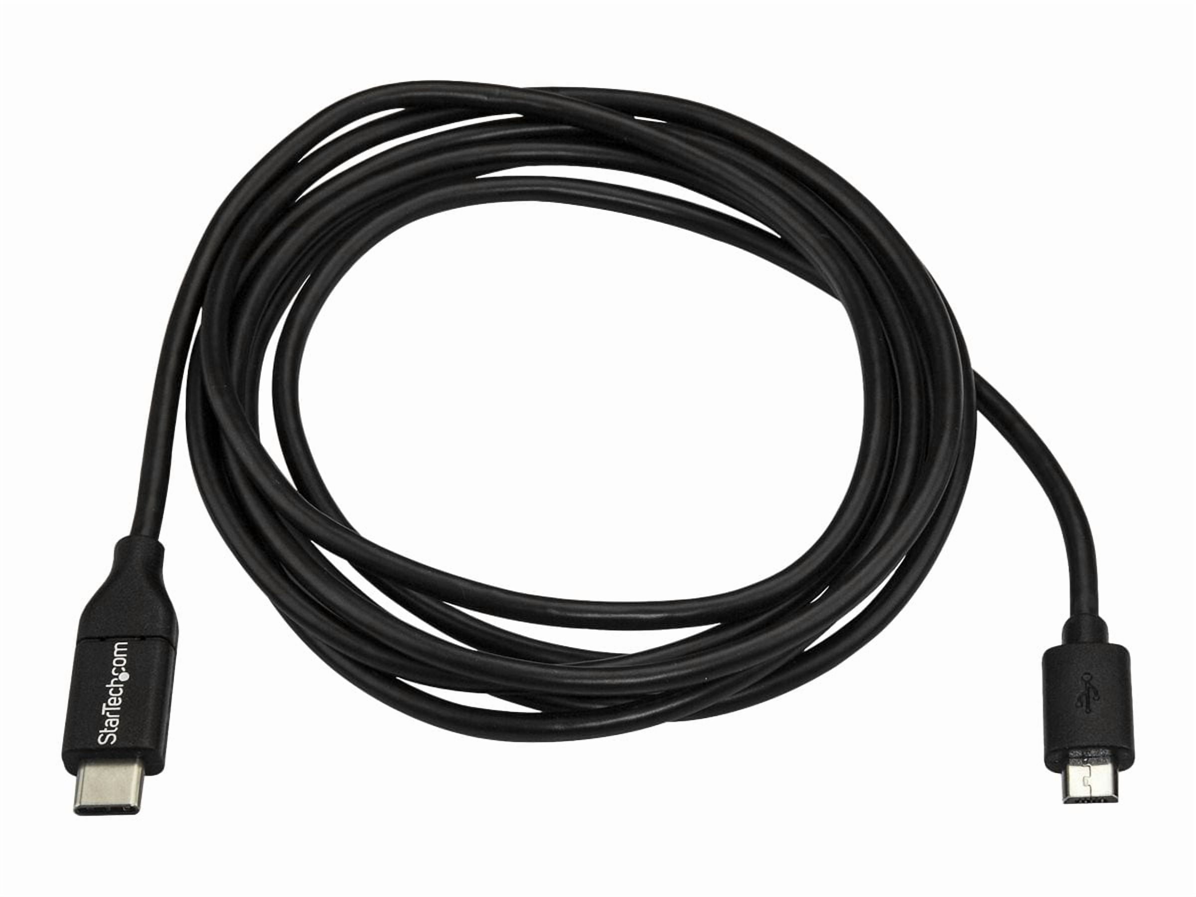 Lot of 10 StarTech 2m 6 ft USB C to Micro USB - M/M USB 2.0 Data Transfer Cable