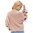 thumbnail image 4 of Chandail de Noël pour Femmes Cardigan Chaud Imprimé Tricoté Décontracté Col Rond Blouse Tricotée Mode Pull Mi-Longueur, 4 of 7