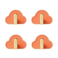 thumbnail image 2 of GROWTH TANK 4 Pcs Multifunction Storage Hooks Self Adhesive Flexible Stable Hanging Bathroom Orange, 2 of 3
