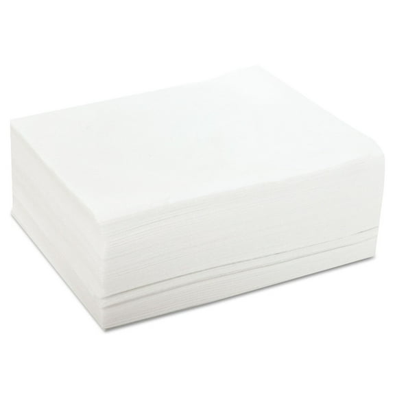 12 in. x 13 in. 1-Ply 1/4 Fold Smooth Texture Unscented VeraClean Critical Cleaning Wipes - White (1000/Carton)