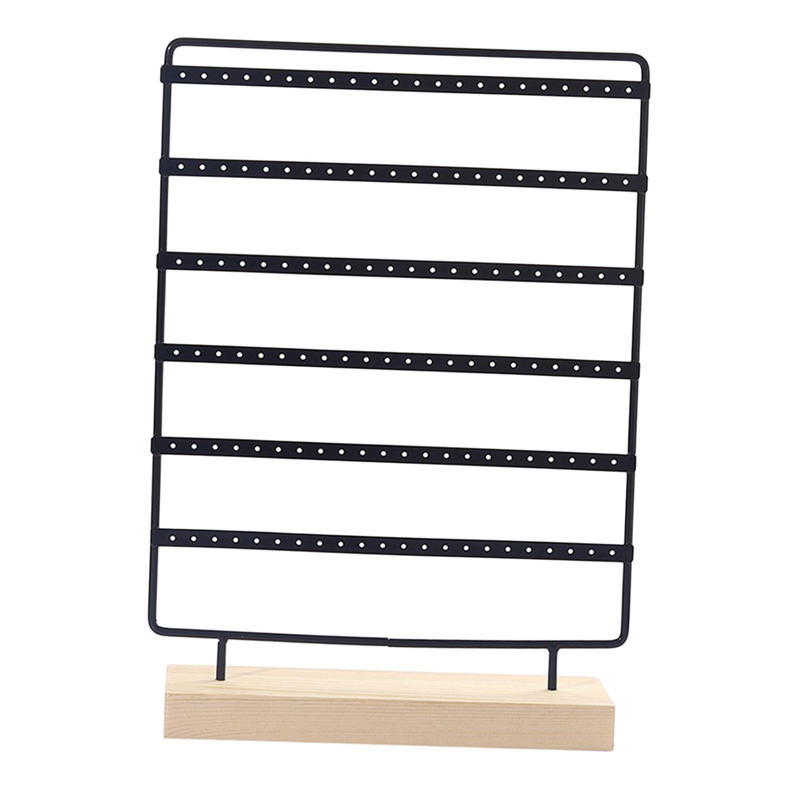 Segolike Earring Display Stand Jewelry Organizer Multipurpose, Hanging Jewelry Stand, Ear Stud Rack for Women Girl Dresser Home Vanity Black