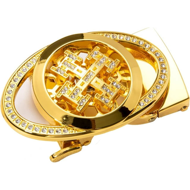 GHSDFBB Mens Ratchet Belt Buckle Only Slide 1 3/8 Automatic Click Belts Replacement Designer Cowhide Wedding Dress
