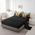 thumbnail image 5 of Castle Fairy Animal Cats Highland Cow Bedding Comforter Set 7pcs for Boys Girls,Rustic Farmhouse Queen Bedding Sets Super Cozy,Chic Floral Flowers Daisy Queen Sheet Sets,Breathable Home Decor, 5 of 8