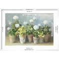 thumbnail image 5 of Art.com White Geraniums Art Print by Danhui Nai, White Frame Wall Art, 29" x 21", 5 of 5