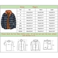 thumbnail image 2 of Camisas acolchadas a cuadros para hombre, chaqueta de leñador con capucha, franela acolchada con capucha, forro grueso, abrigos cálidos de manga larga, 2 of 5