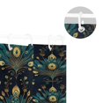 thumbnail image 5 of Yayeee Shower Curtain with Hooks 72"x72" Waterproof Fabric Bathroom Hanging Decor, Gold Peacock Pattern, 5 of 5