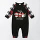 thumbnail image 3 of Conjunto de pijamas familiares a juego de Navidad, diseño exclusivo, tres pingüinos, Feliz Navidad, negro, 3 of 3